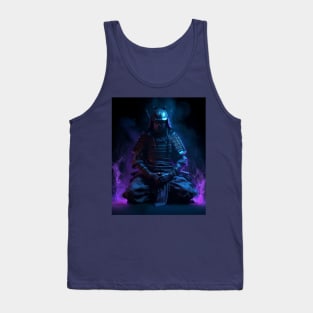 Meditative Flame Samurai Tank Top